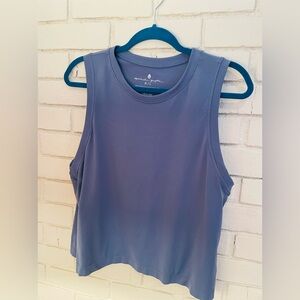 Spiritual Gangster light grey cropped tank